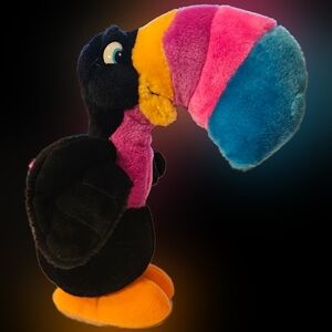 Vintage 2000 nanco multicolored toucan plush stuffed animal